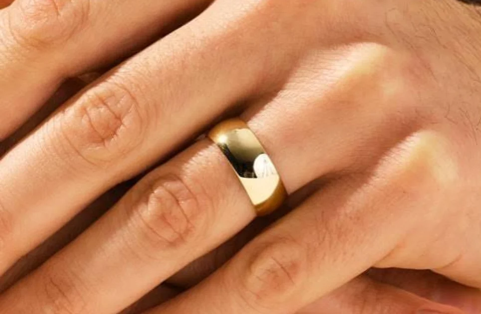 Mens Solid Gold Wedding Rings